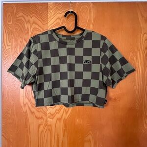 Vans Green Checkered Women's Crop Top
